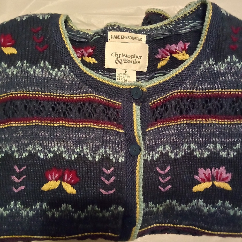 Christopher & Banks Sweater 90sVtg ( Lost Boys Collection) - Picture 4 of 4